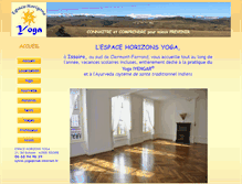 Tablet Screenshot of espace-horizons-yoga.fr